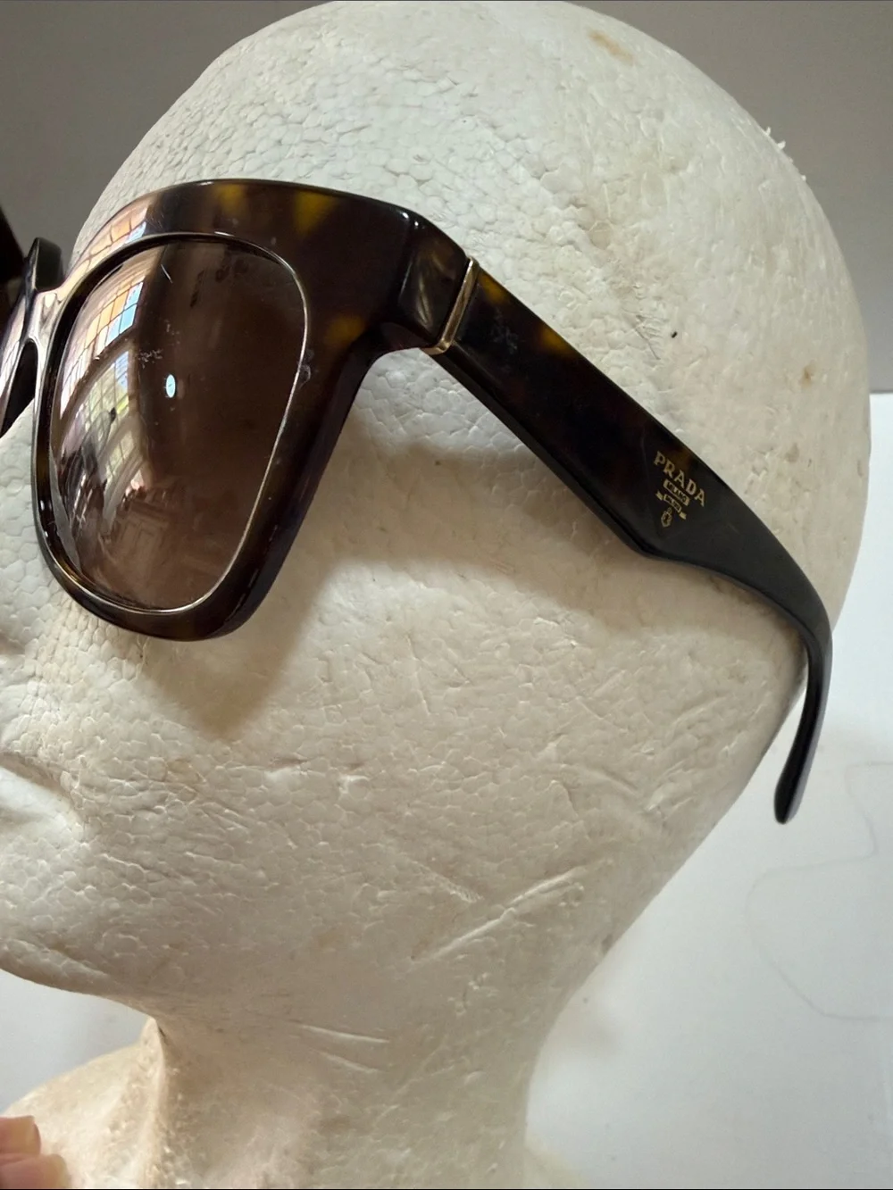 Prada Tortoiseshell Sunglasses with Brown Gradient Lenses